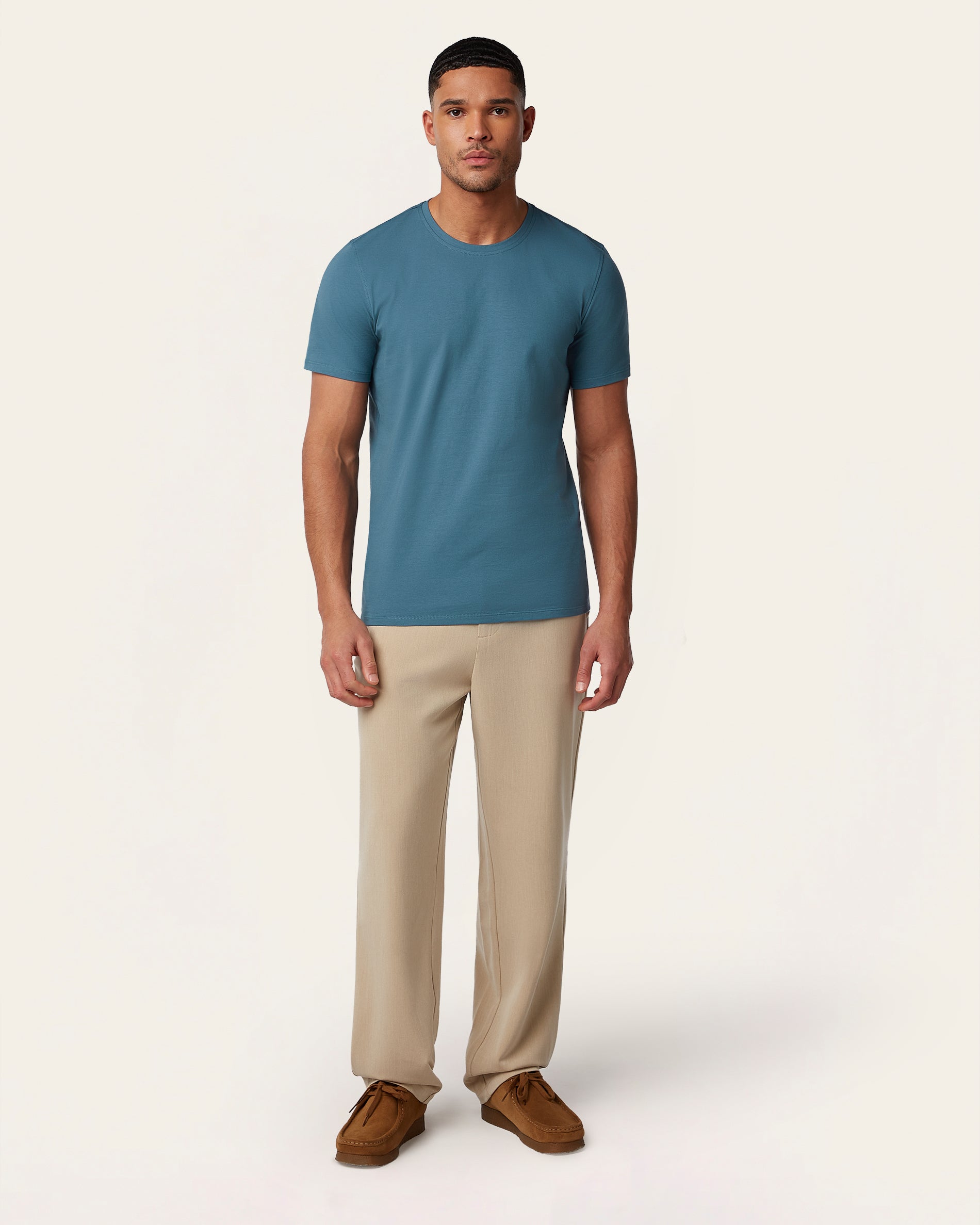 Heavy weight t-shirt Teal Blue