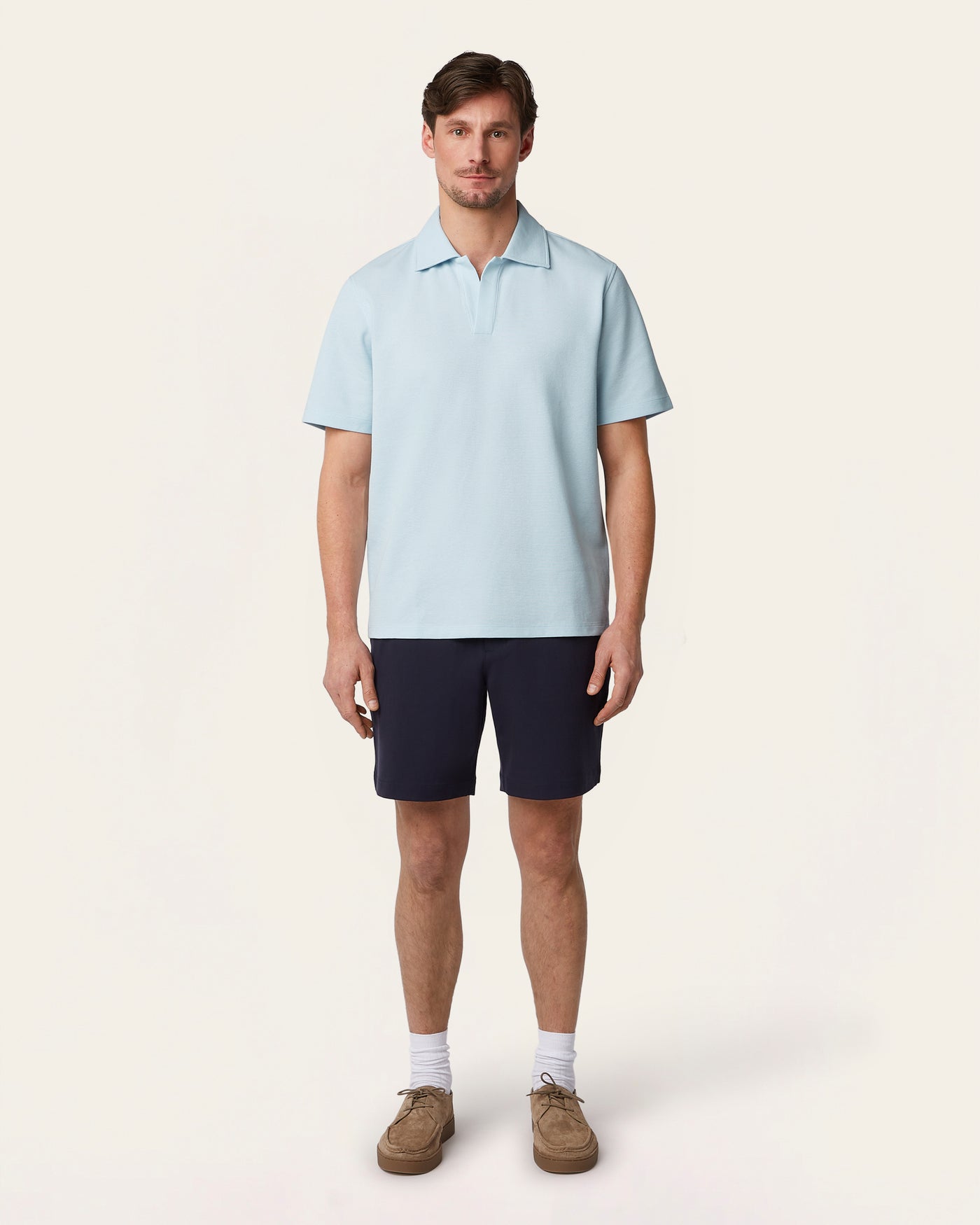 Relaxed Polo Light Blue