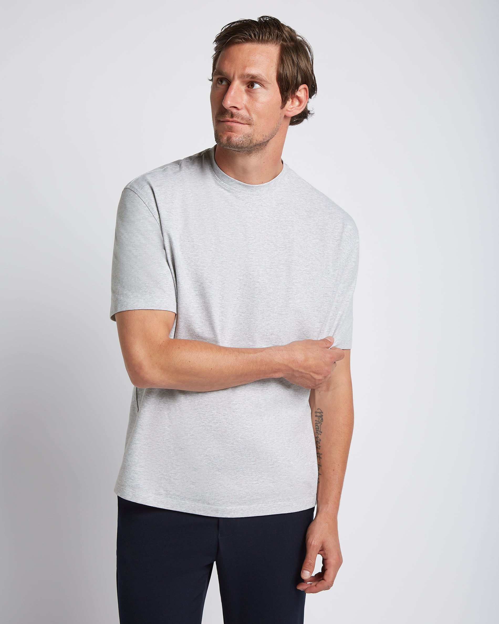 Relaxed T-shirt 3-pack bundle | White & Navy & Light grey