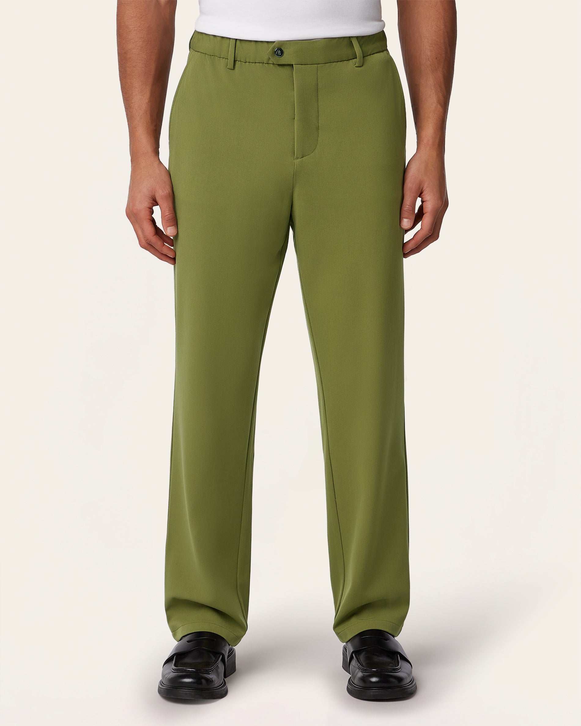Straight Everyday Pants Olive