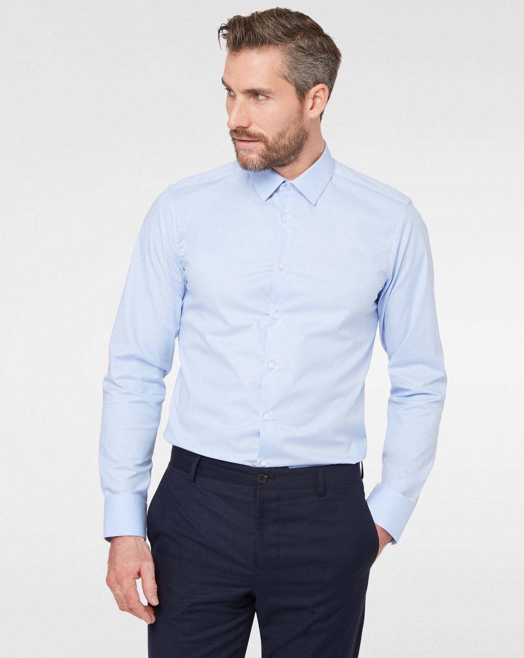 Prior tech: Classic shirt blue