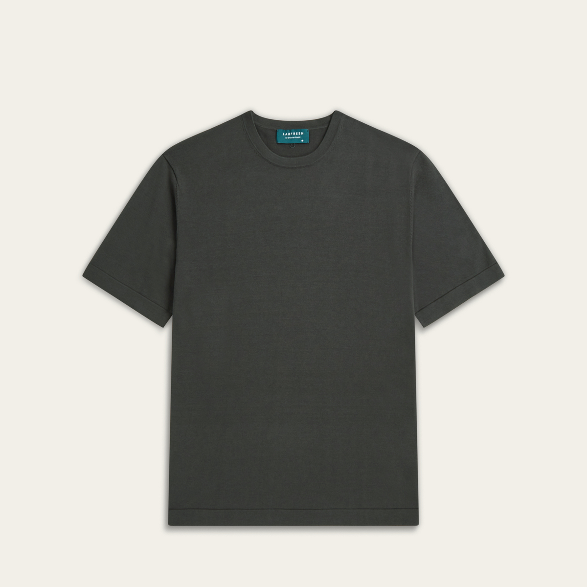 Knitted t-shirt Dark grey