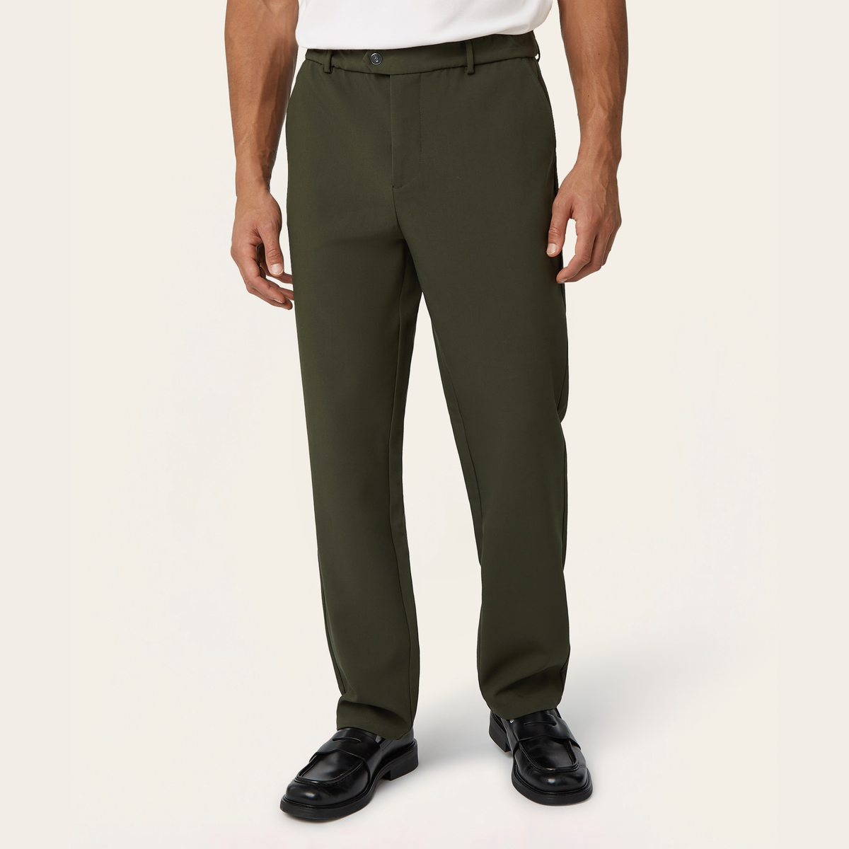 Straight Classic Pants Dark Green