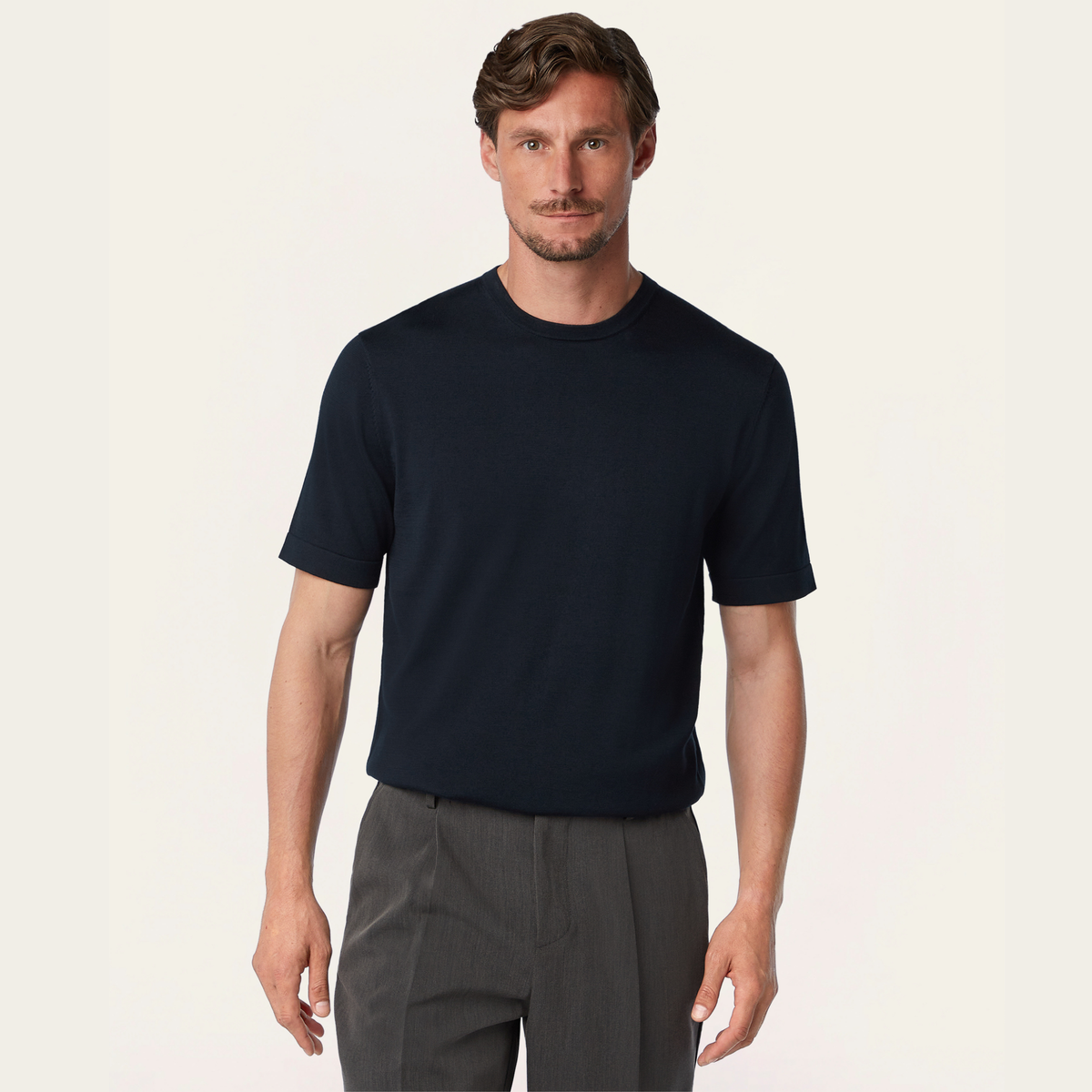 Knitted t-shirt Navy