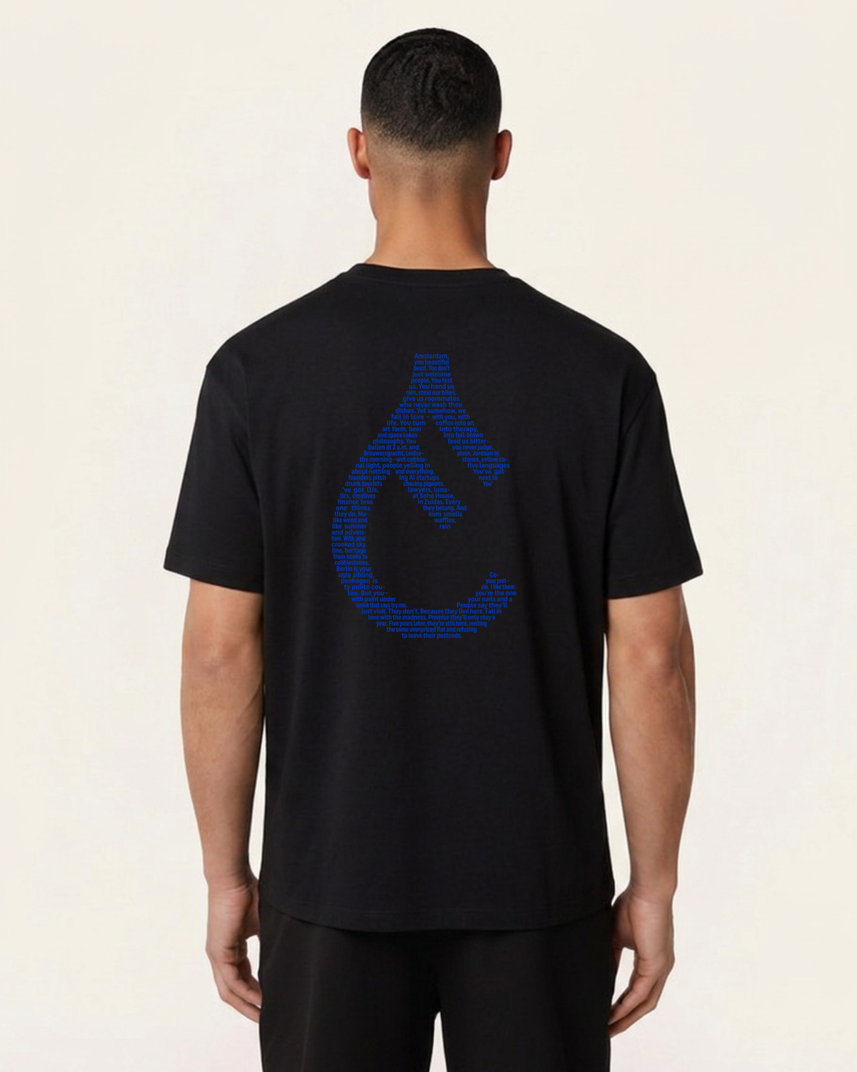 Heavy weight relaxed fit t-shirt Black | Amsterdam