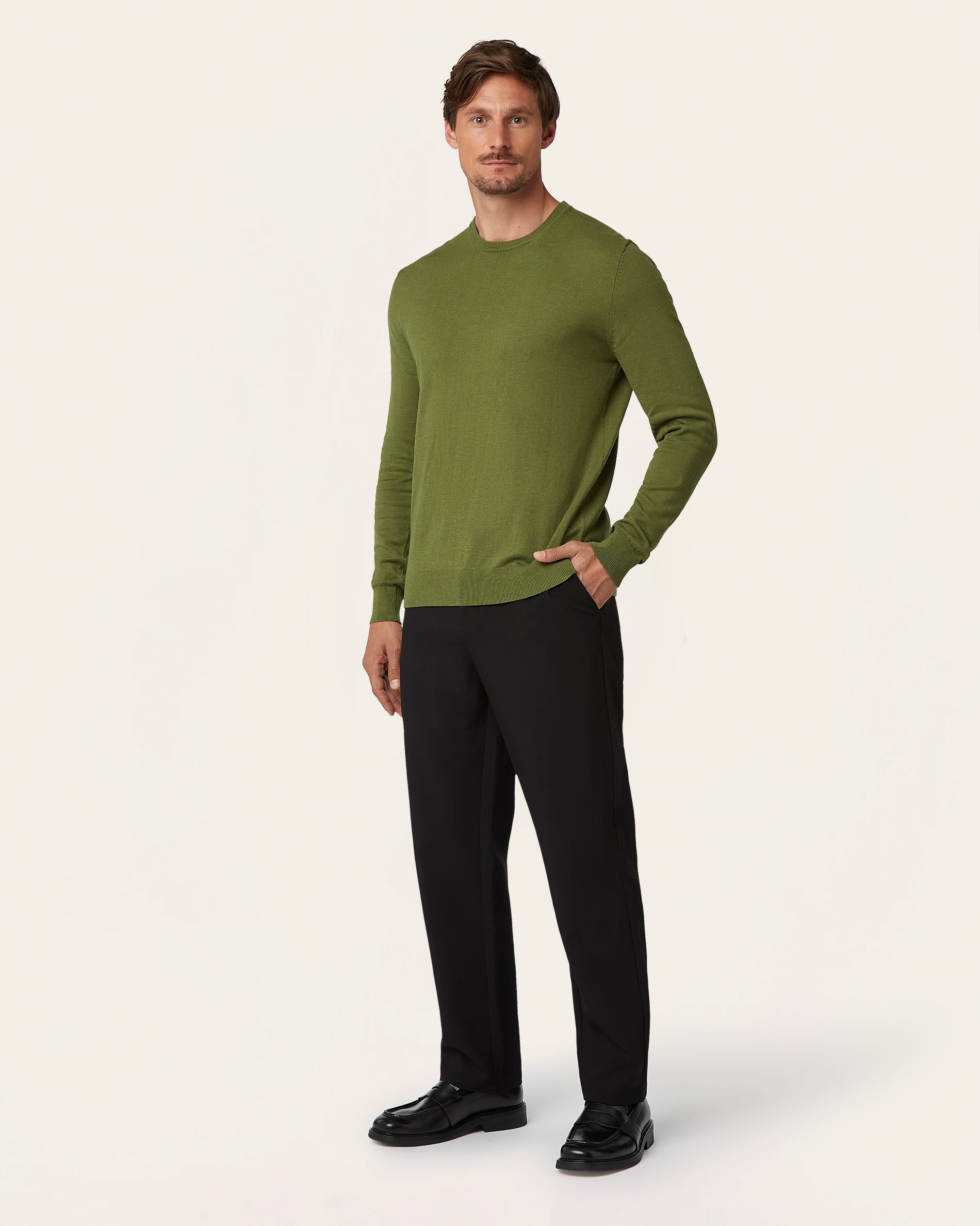Seawool Crewneck Olive