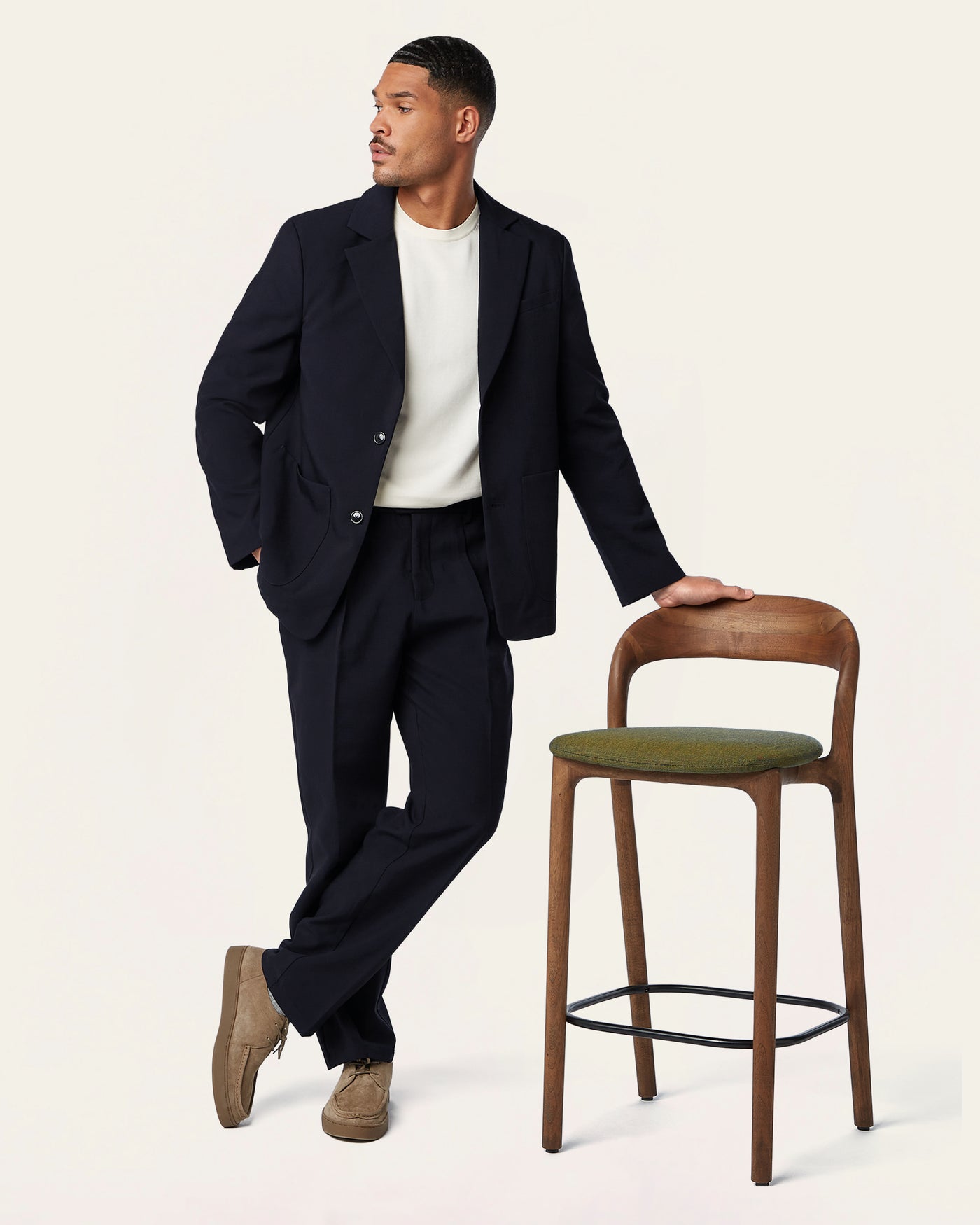 Straight Classic Pants Navy