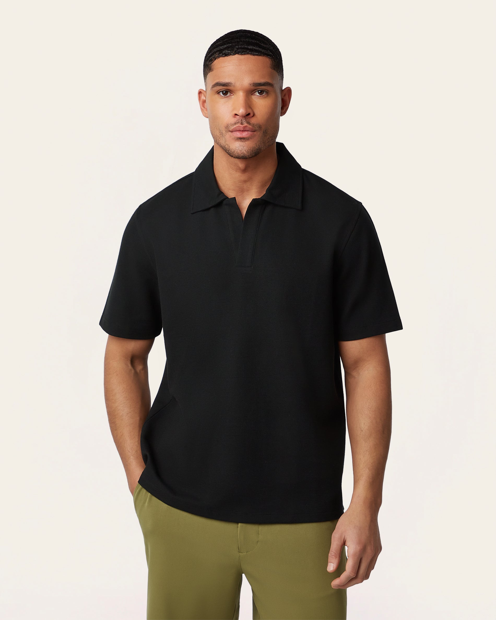 Relaxed Polo Black