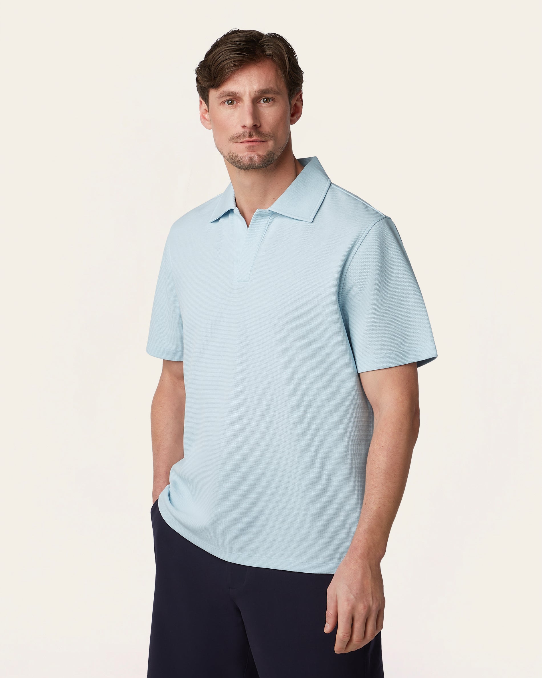 Relaxed Polo Light Blue