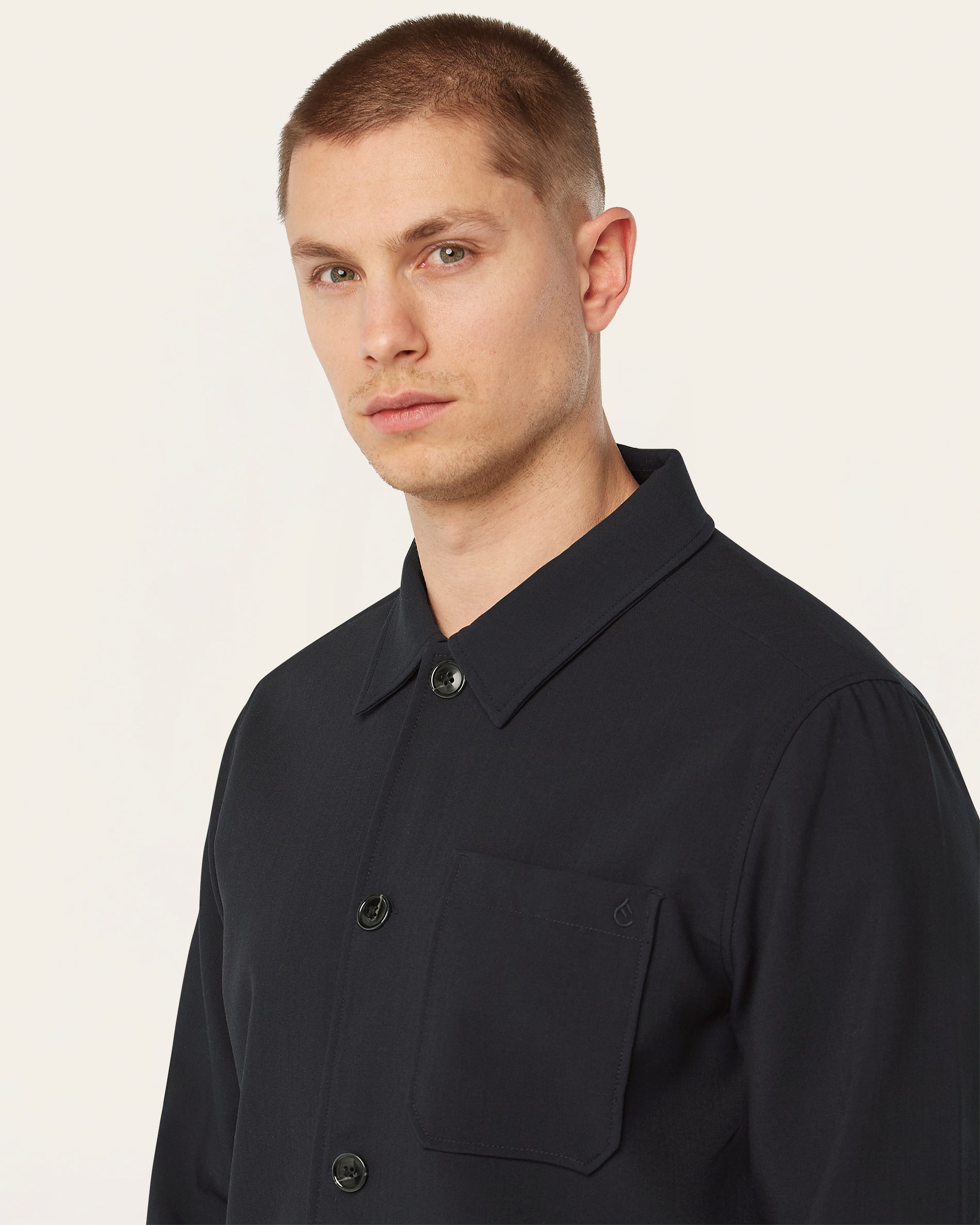 Shirt jacket & Knitted non-iron shirt bundle