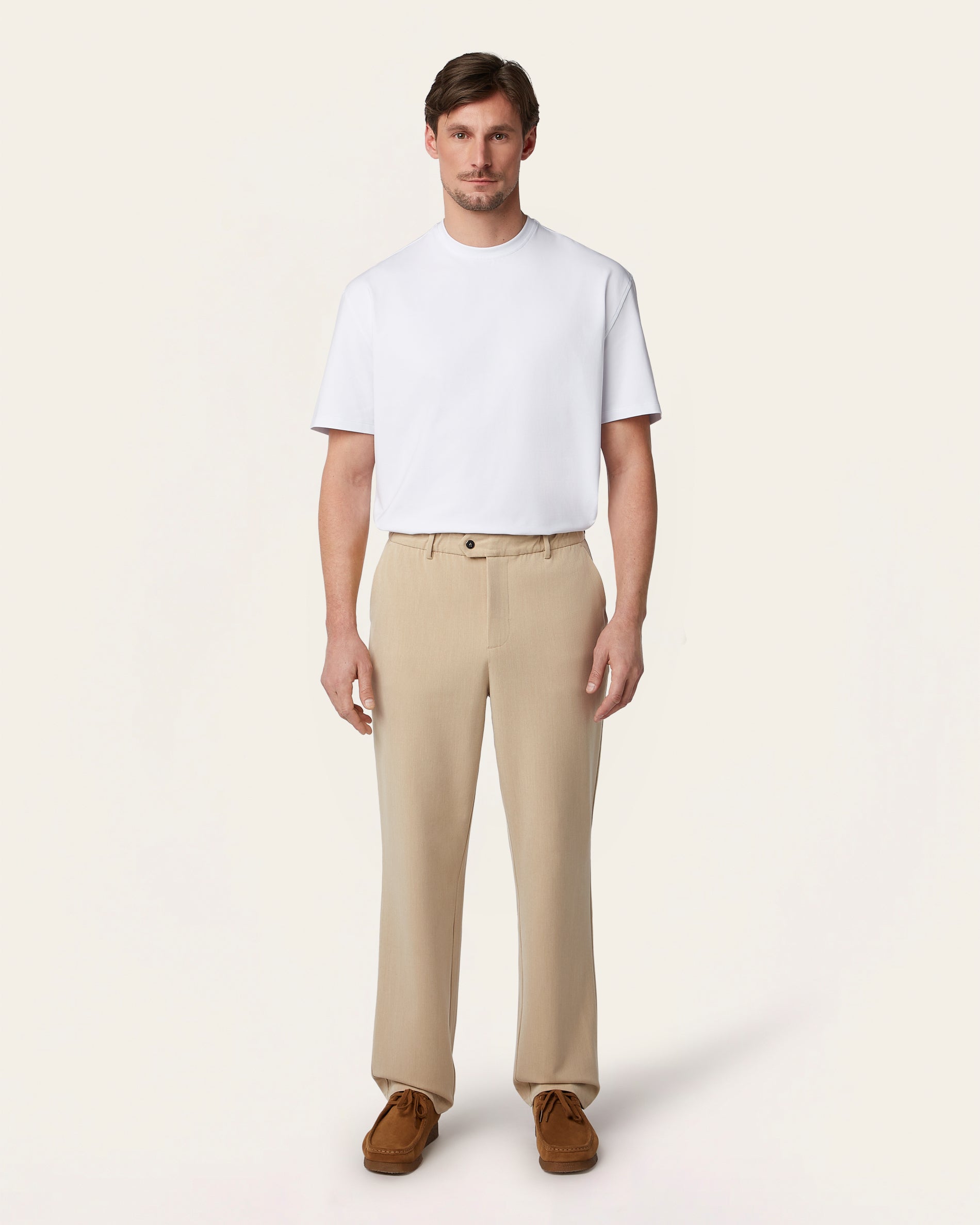 Straight Everyday Pants Sand