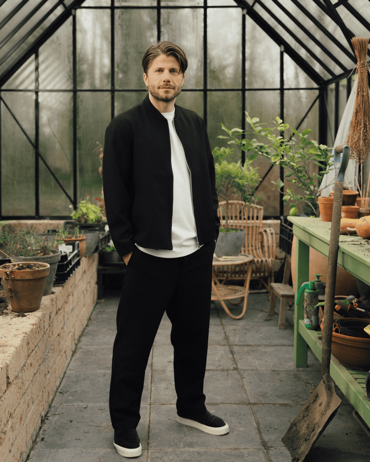 Black Water-Repellent Bomber Jacket | LABFRESH