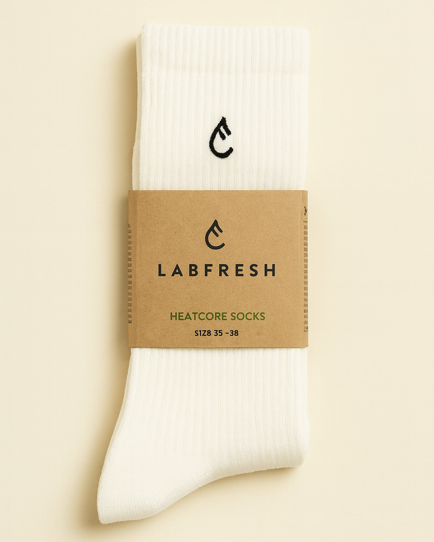 2-pack Anti-odour Heatcore socks Off-white